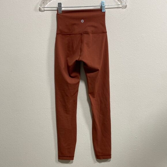 Lululemon Wunder Train High-Rise Leggings – Dark Terracotta, Size 0 - Picture 7 of 14